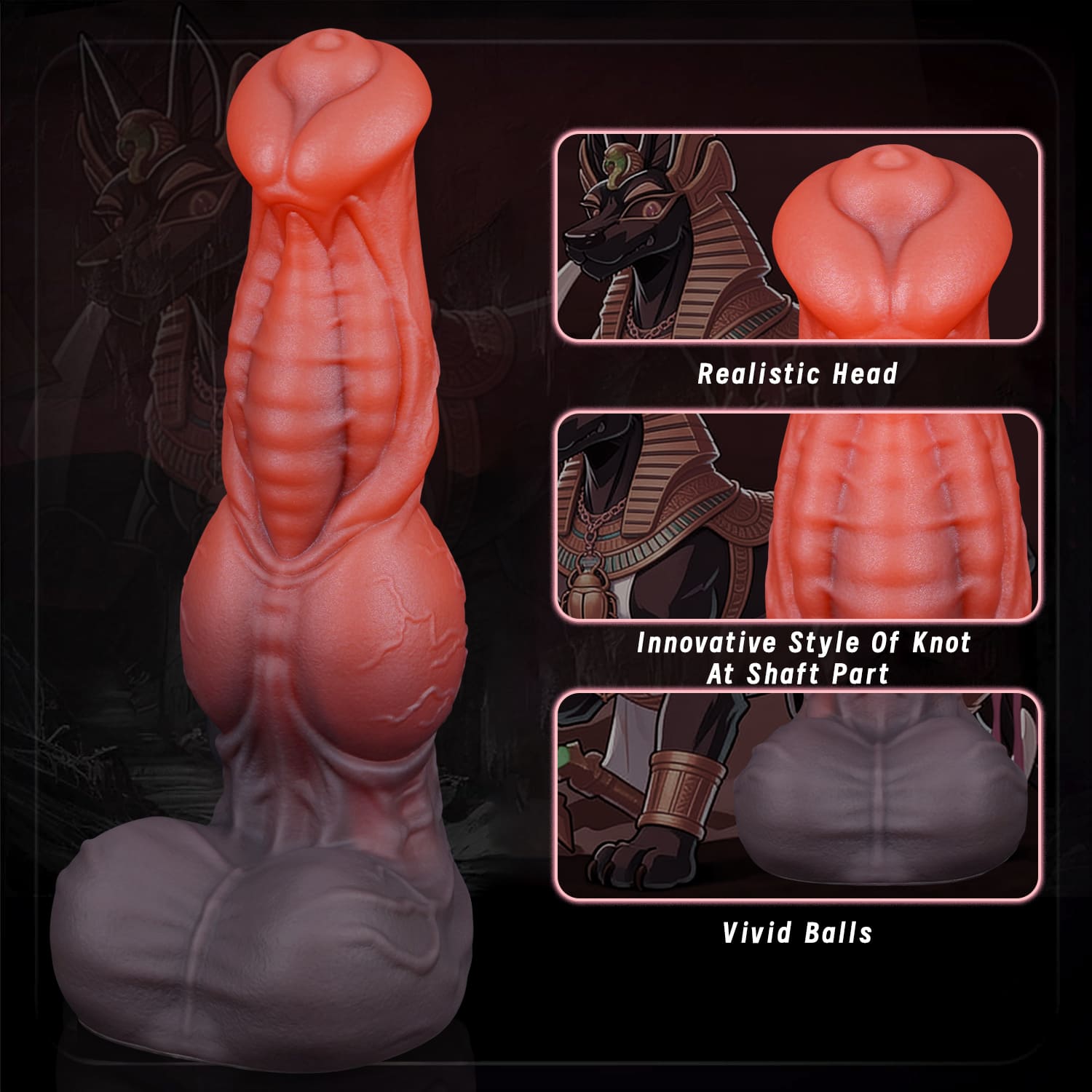 Ghostrunner - Silicone Fantasy Centaur Dildo - Knot Dildo