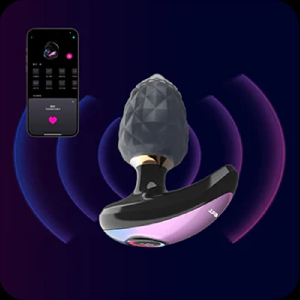 Azul-App-Remote-Control-Diamond-Textured-Anal-Vibrator