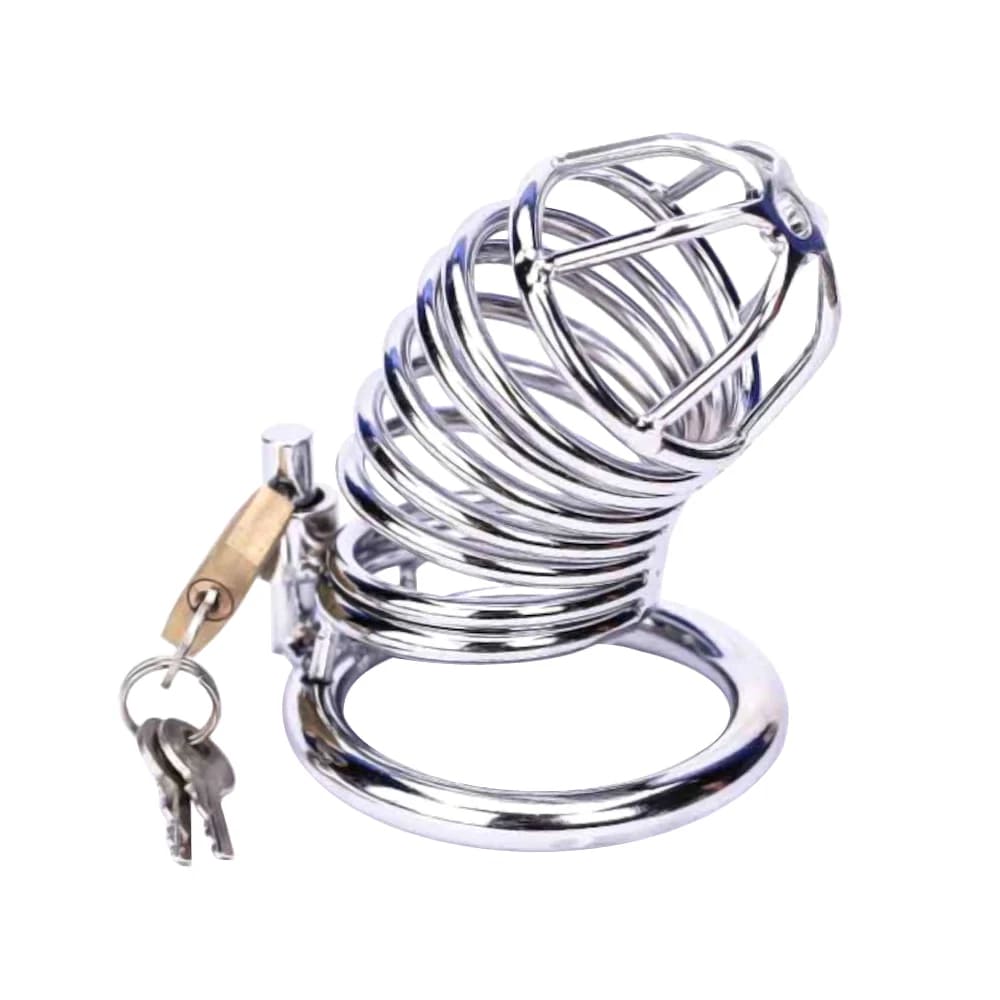 Dravox-Metal-Spiral-Male-Chastity-Device-Set-with-3-Rings
