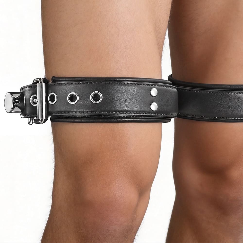 JulietToys-Leather-Thigh-Cuffs-with-Padded-Lining-3-Sizes