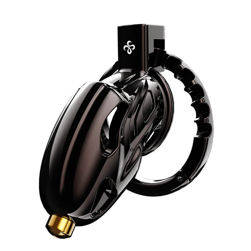Dragon Guard - Deluxe Locking Chastity Cage with Urethral Sounding - Aluminum Alloy