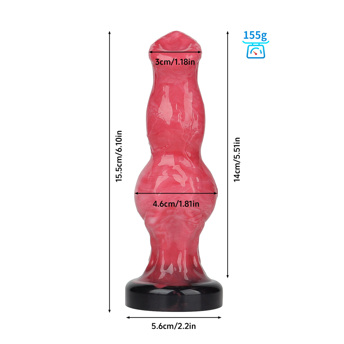 Leanhound –Fantasy Silicone Dildo - Kanis Dildo - Knot Dildo