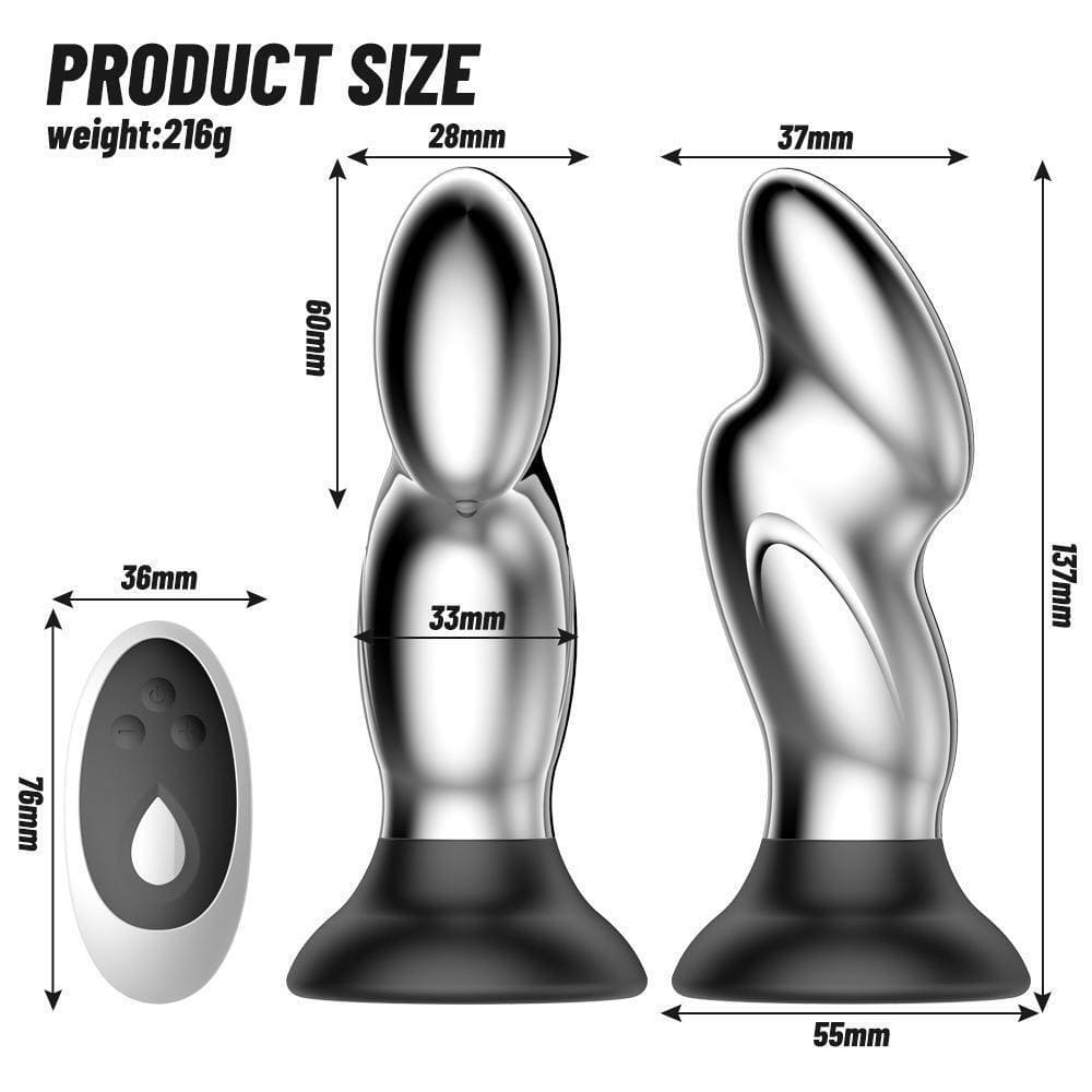 Smooth-Remote-E-Stim-Metal-Prostate-Massager