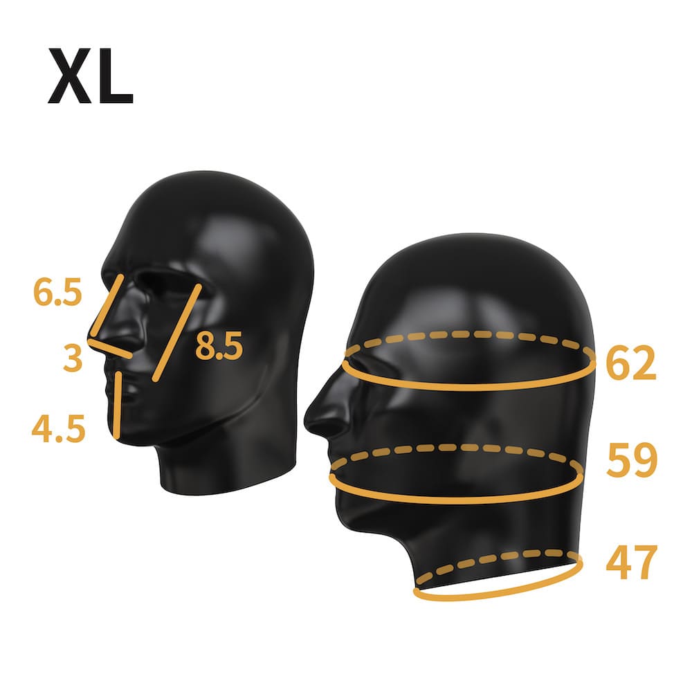 THE RUBBER PRISONER Anatomical Latex Mask