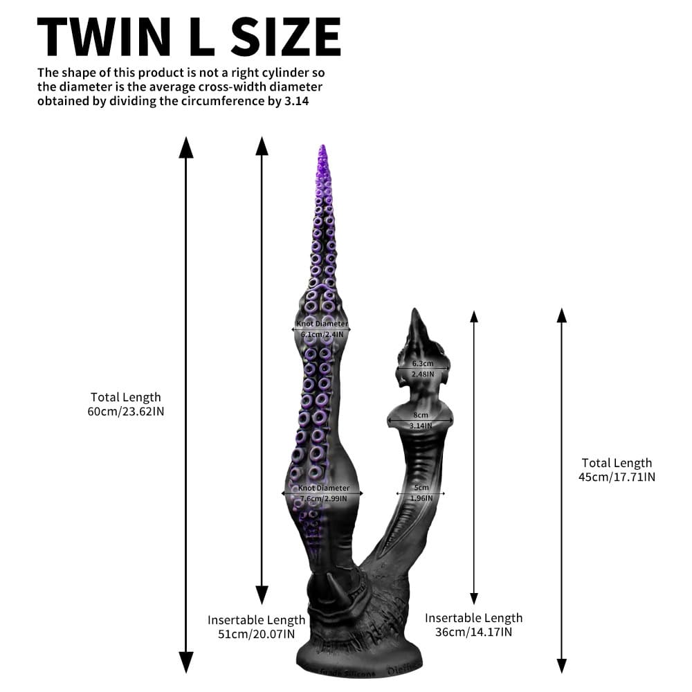 Twin-Fantasy-Dual-Headed-Dildo-Monster-Double-Sided-Suction-Cup-Dildo