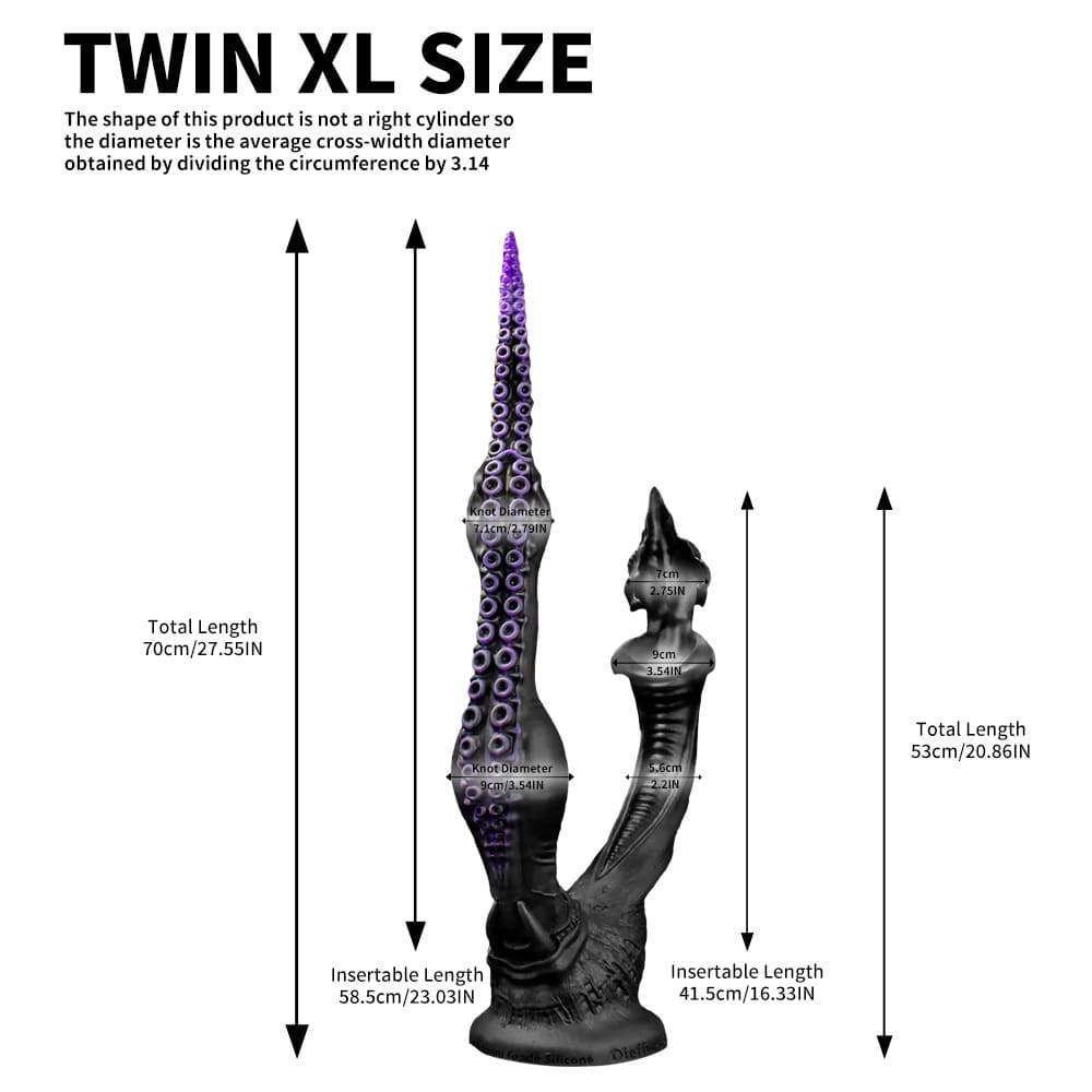 Twin-Fantasy-Dual-Headed-Dildo-Monster-Double-Sided-Suction-Cup-Dildo