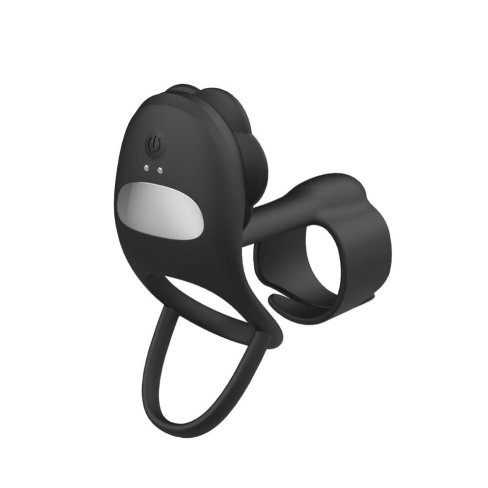 Vexar-3-IN-1-Vibrating-Penis-Ring-Rose-Clitoral-Vibrator-with-Wireless-Remote