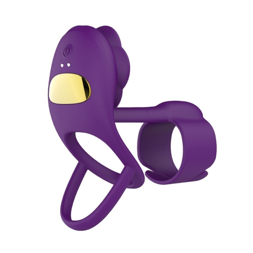 Vexar-3-IN-1-Vibrating-Penis-Ring-Rose-Clitoral-Vibrator-with-Wireless-Remote