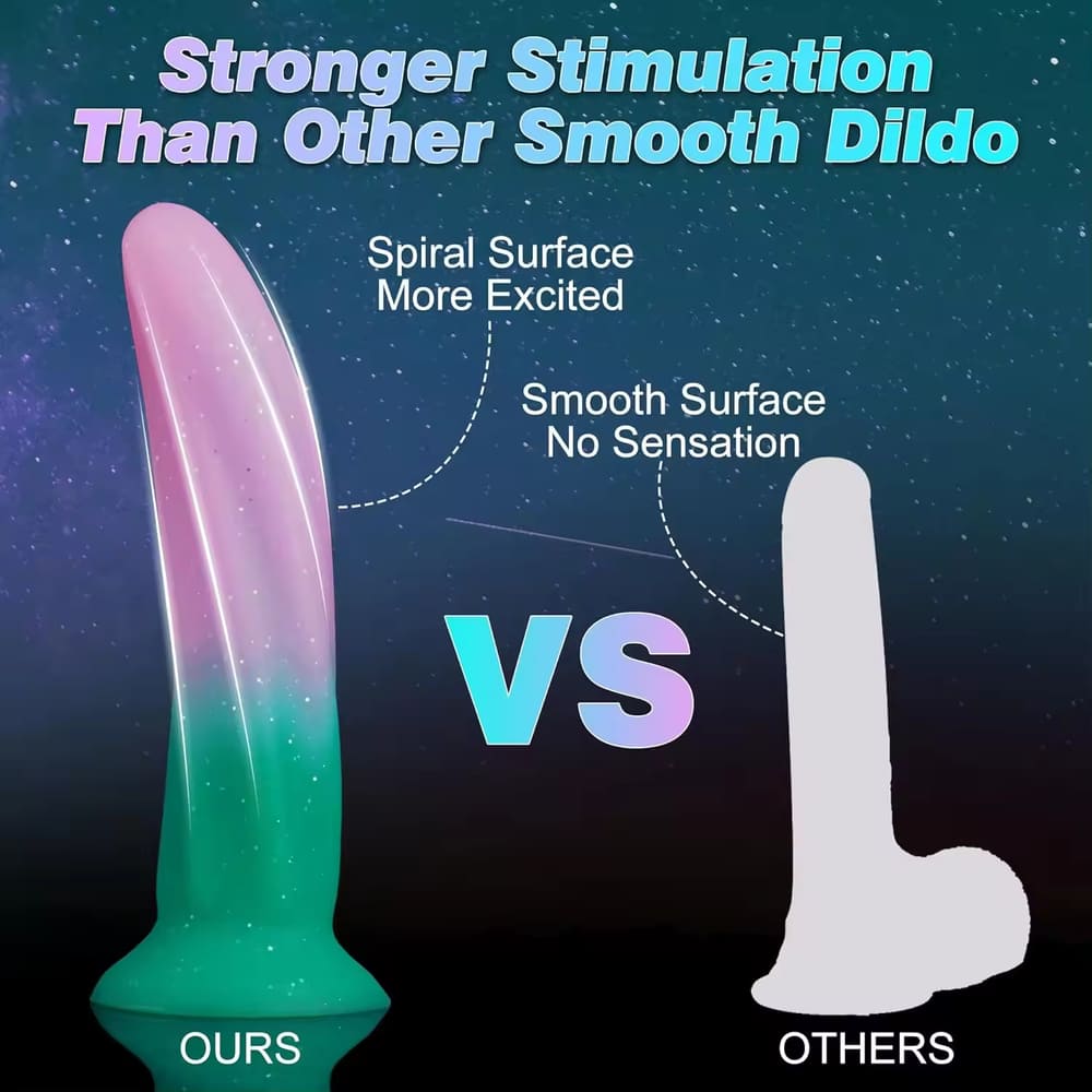 Victor - Spiral Textured Fantasy Anal Dildo