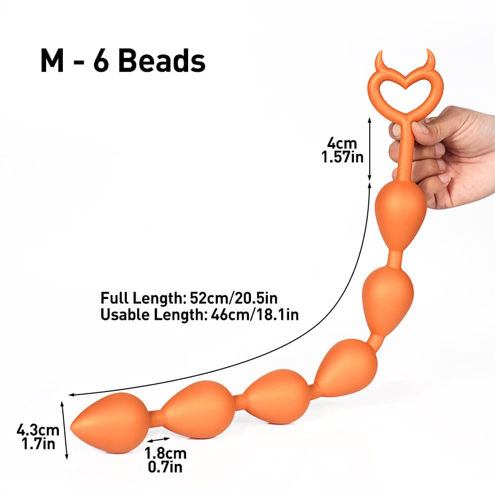 Devil - Huge Anal Beads - 5/6/7 Anal Balls
