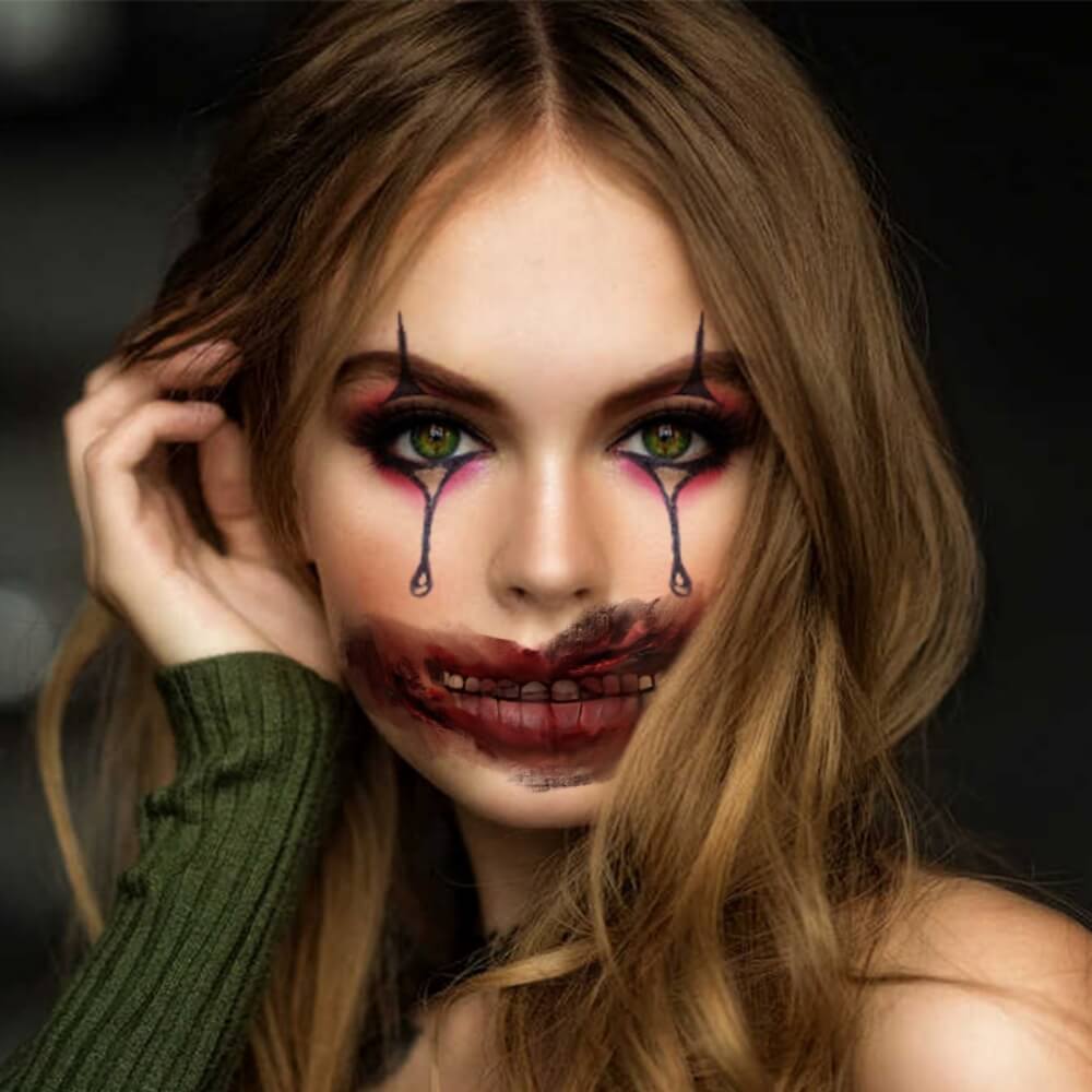 Halloween Mouth Tattoo Stickers