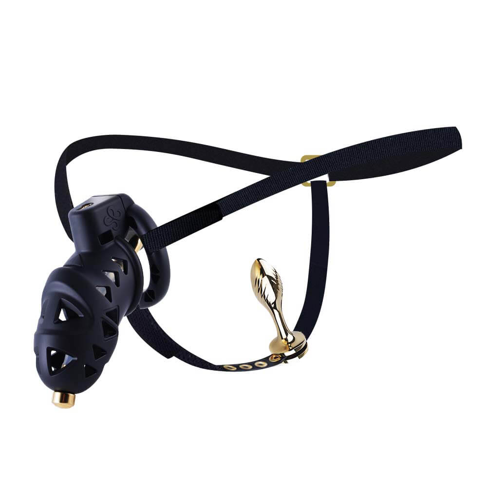 Rattlesnake - Chastity Cage with Butt Plug