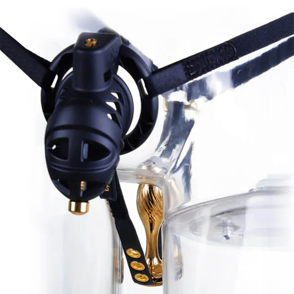 Rattlesnake - Chastity Cage with Butt Plug