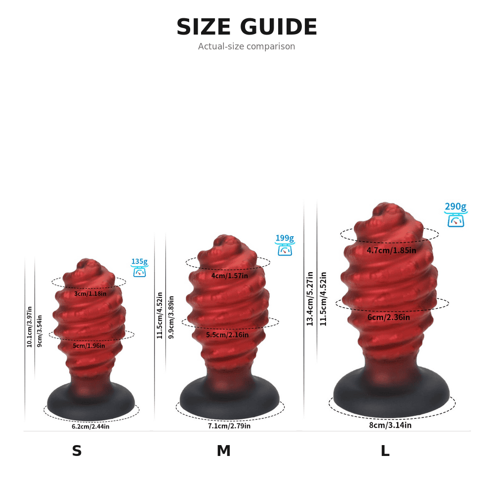 Ember - Silicone Butt Plug - Anal Dilator - Huge Anal Toy