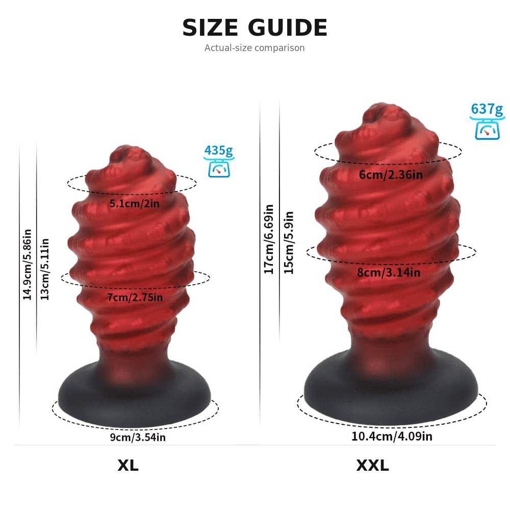 Ember - Silicone Butt Plug - Anal Dilator - Huge Anal Toy