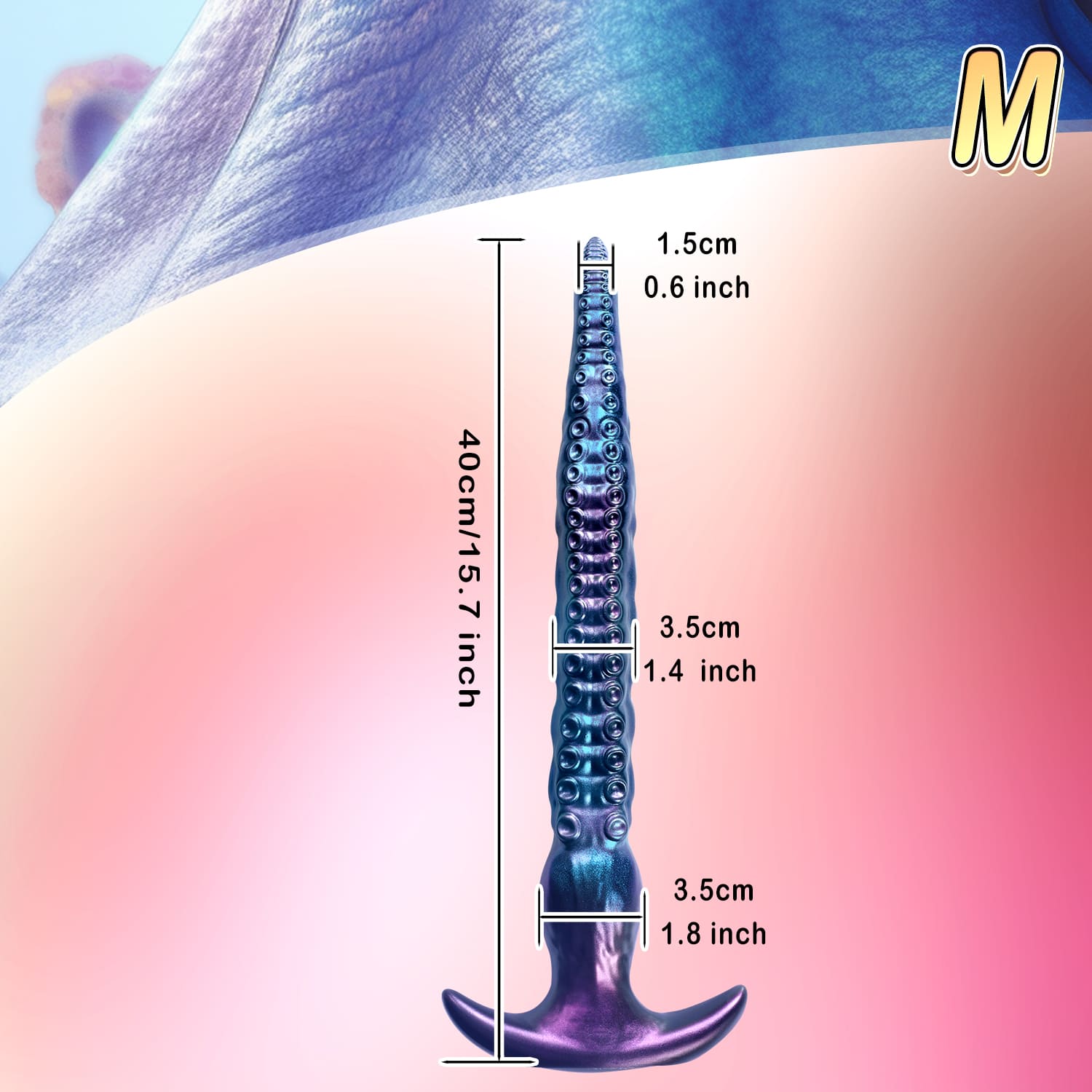 VoidWhip - Tentacle Dildo - Long Butt Plug - 3 Sizes