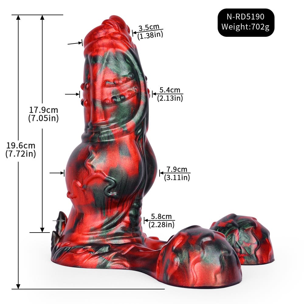 BlazeKnot-7.7-Inch-Silicone-Fantasy-Dildo_Dog-Knot-Dildo_2