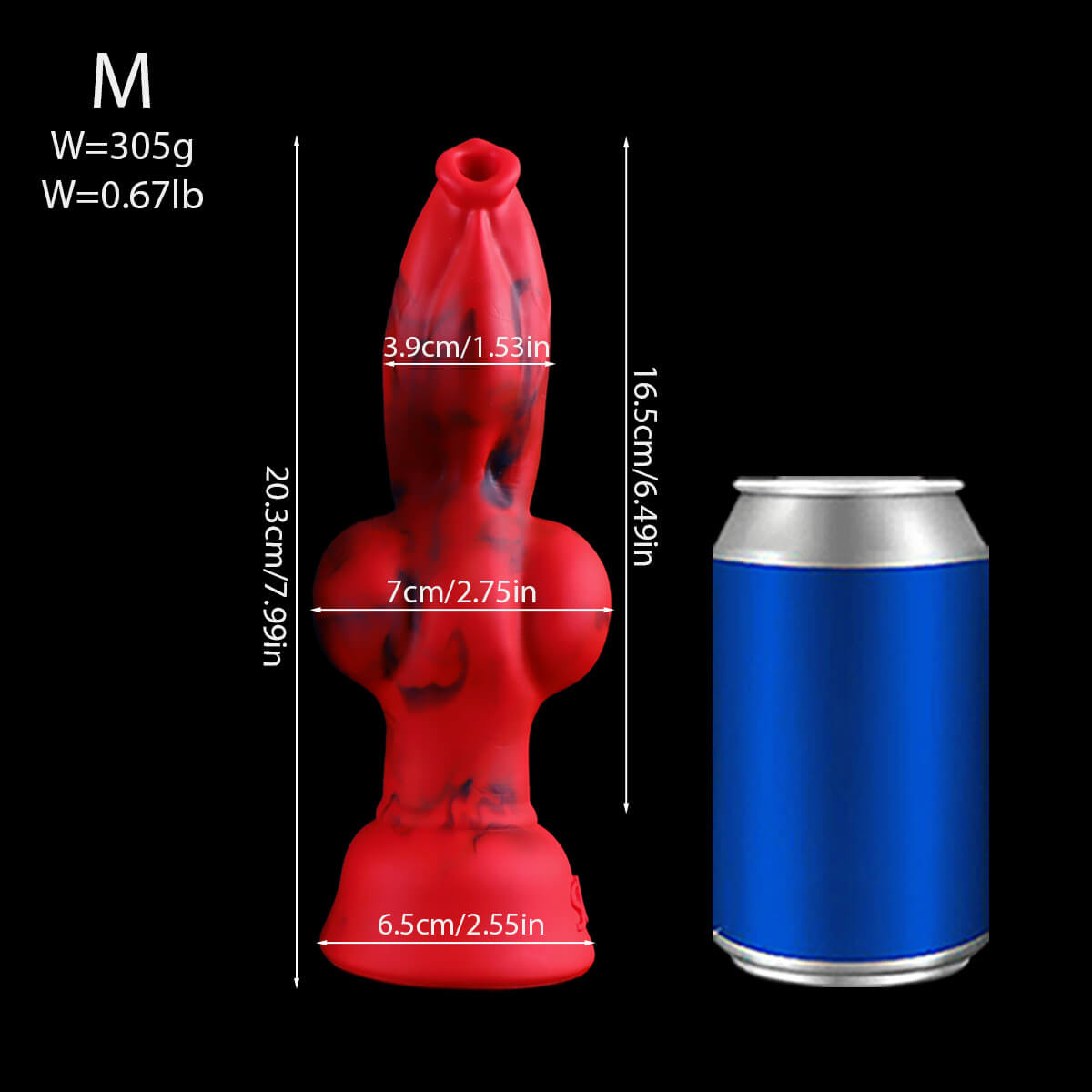Crimwolf - Wolf Dildo - Knot Dildo - Kanis Dildo - 4 Sizes