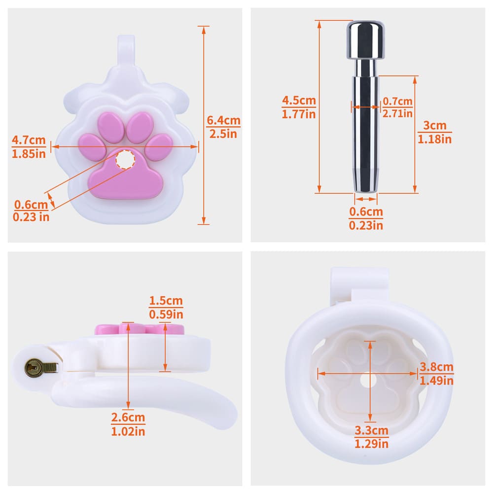 Felis-Cat-Paw-Resin-Male-Chastity-Cage