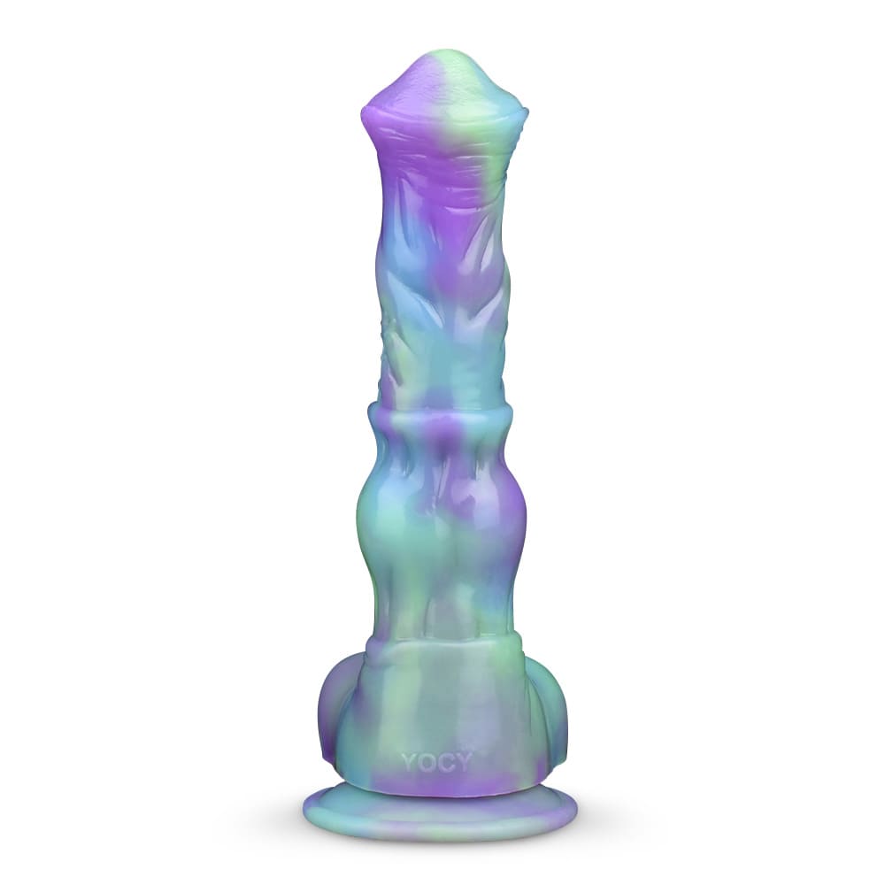 GallopGlo - 9.8 Inch Knot Centaur Dildo - Colorful Fantasy Dildo