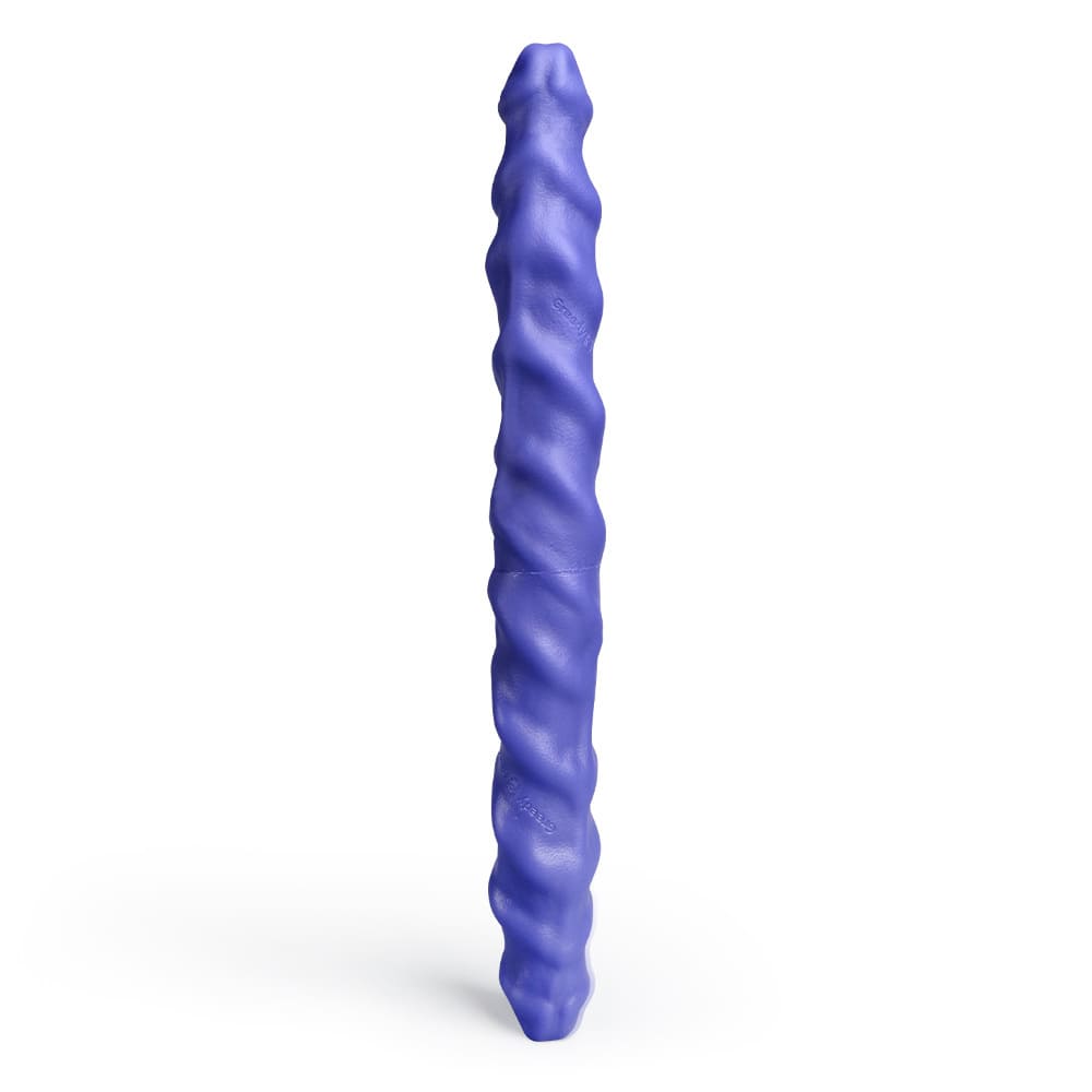 Greedy-Cluster-Ram-Twin-Silicone-Double-Ended-Spiral-Dildo