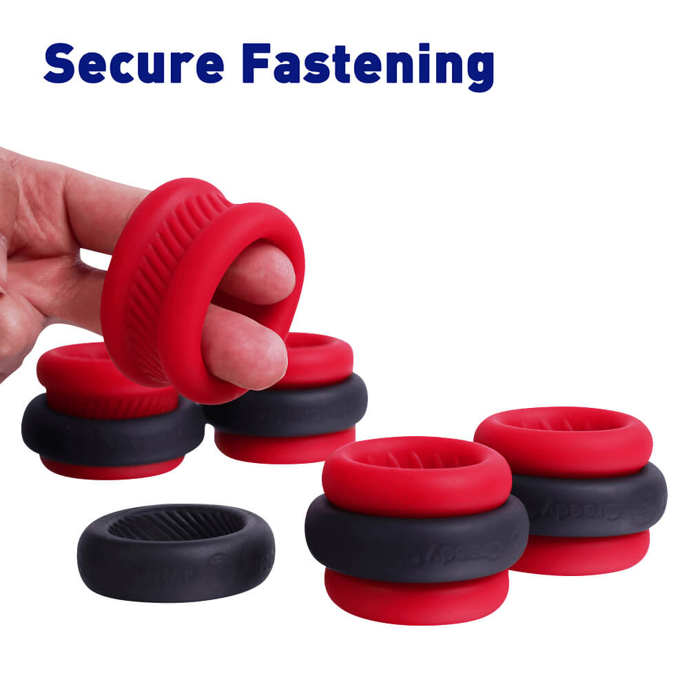 Greedy Cluster O-RING 01 - Double Cock Rings for Intense Ball Stretching and Control