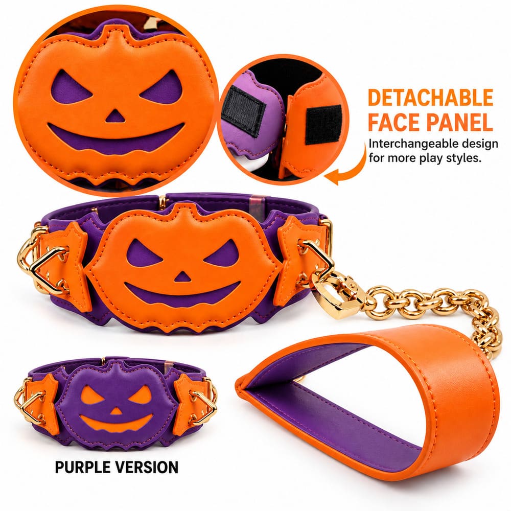 Hexlure-Halloween-Pumpkin-BDSM-Collar
