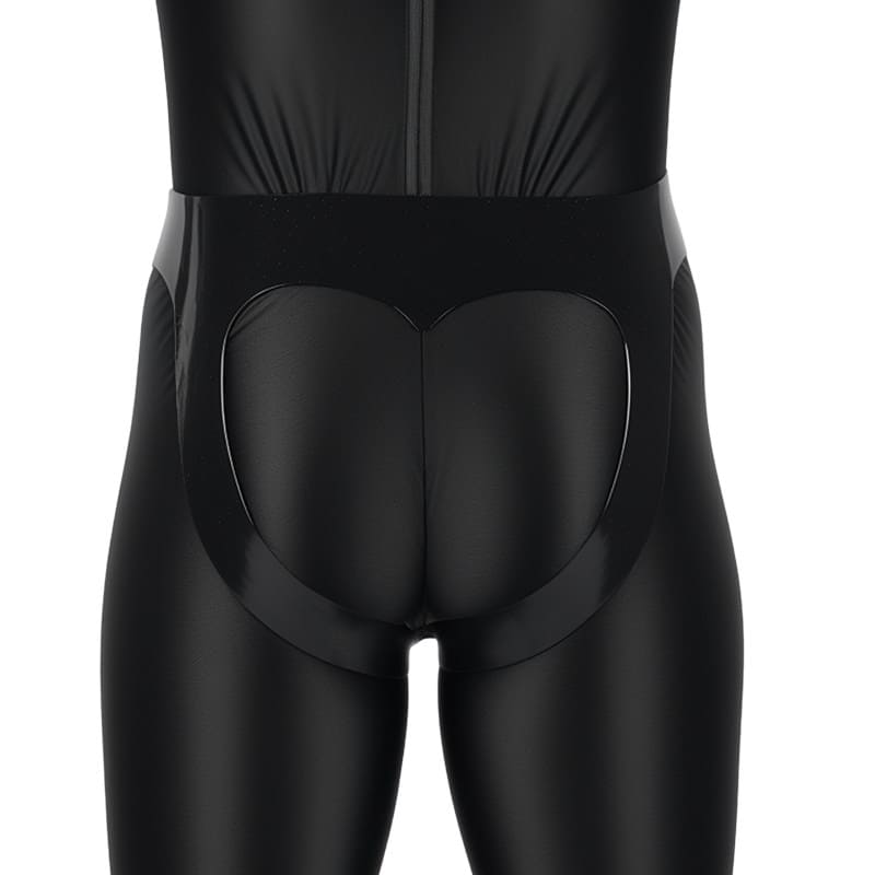 Pumpland - Inflatable Silicone Black Heart Cutout Bulging Thong – Lock