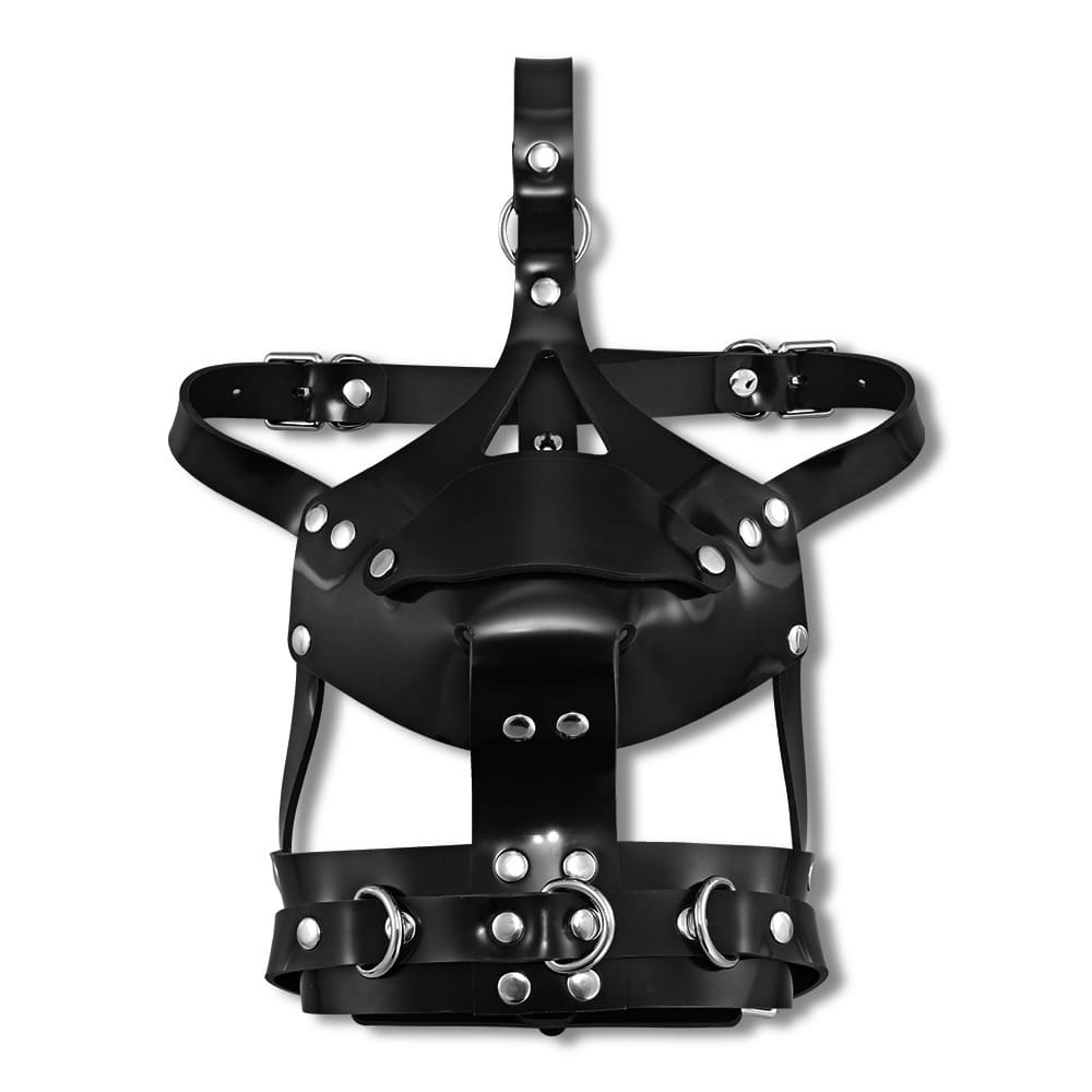 JulietToys Silicone Head Muzzle Harness with Detachable Cover