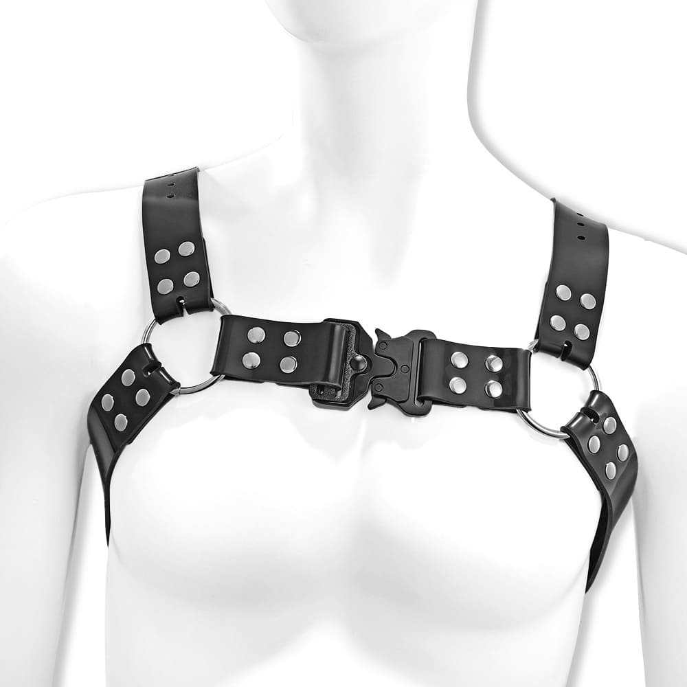 JulietToys Tactical Buckle Silicone Chest Harness