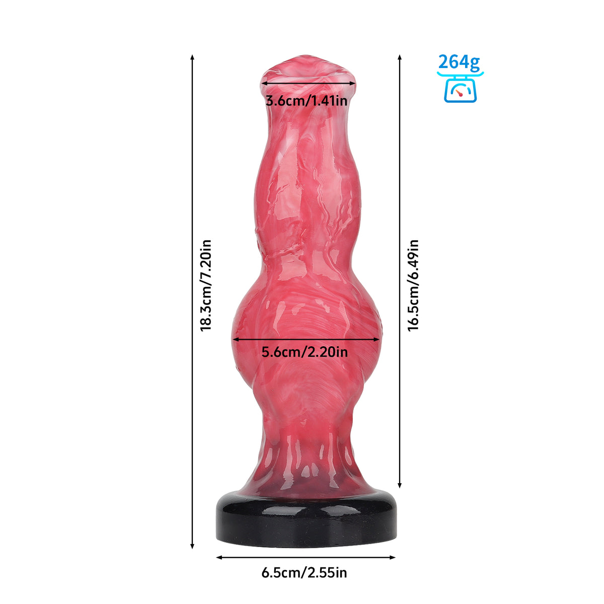 Leanhound –Fantasy Silicone Dildo - Kanis Dildo - Knot Dildo