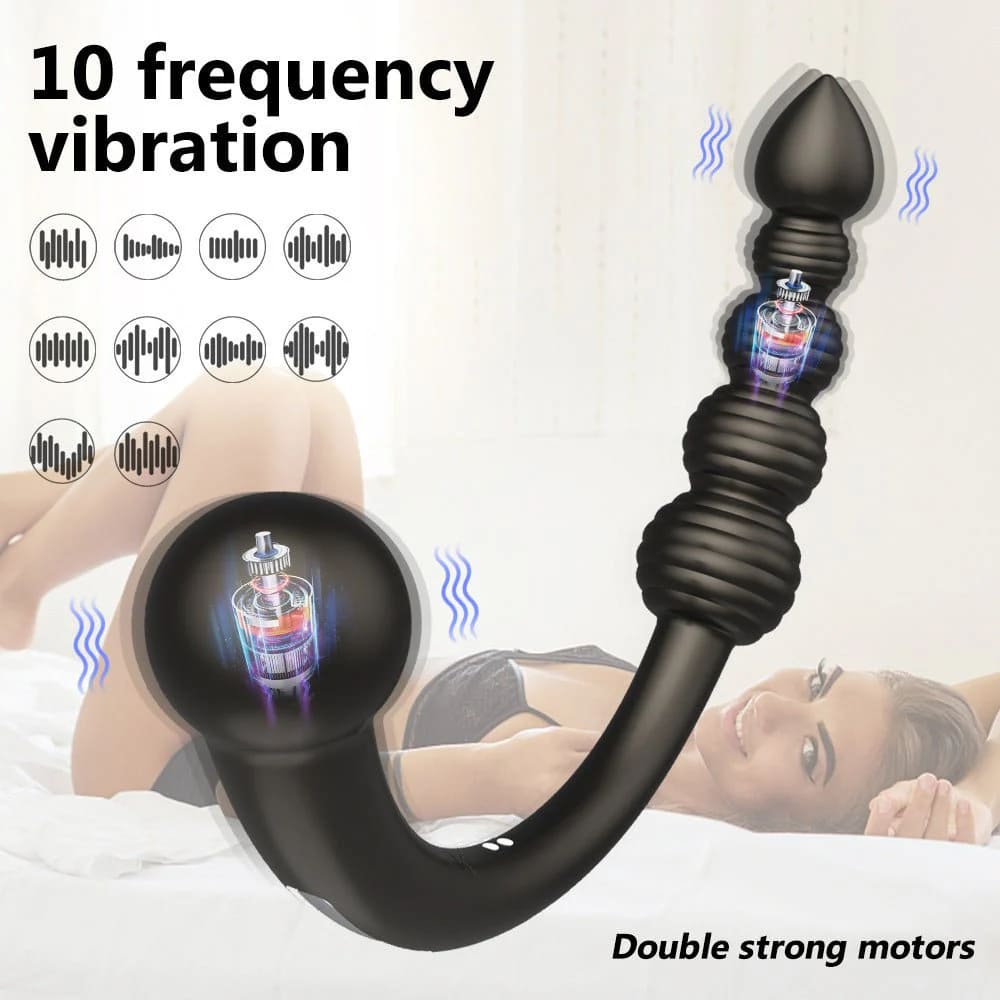 Orbit-Dual-Head-J-Shaped-Massager-Remote-Control-Prostate-Massager