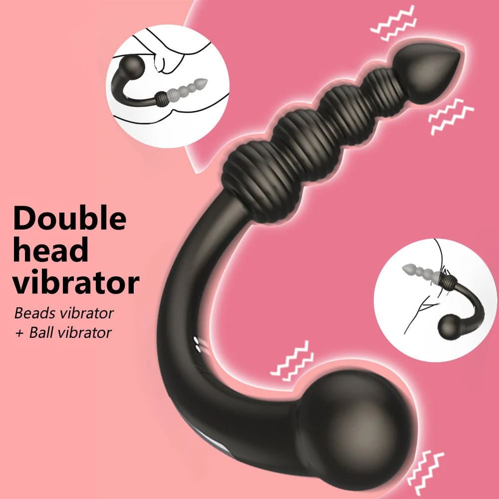Orbit-Dual-Head-J-Shaped-Massager-Remote-Control-Prostate-Massager