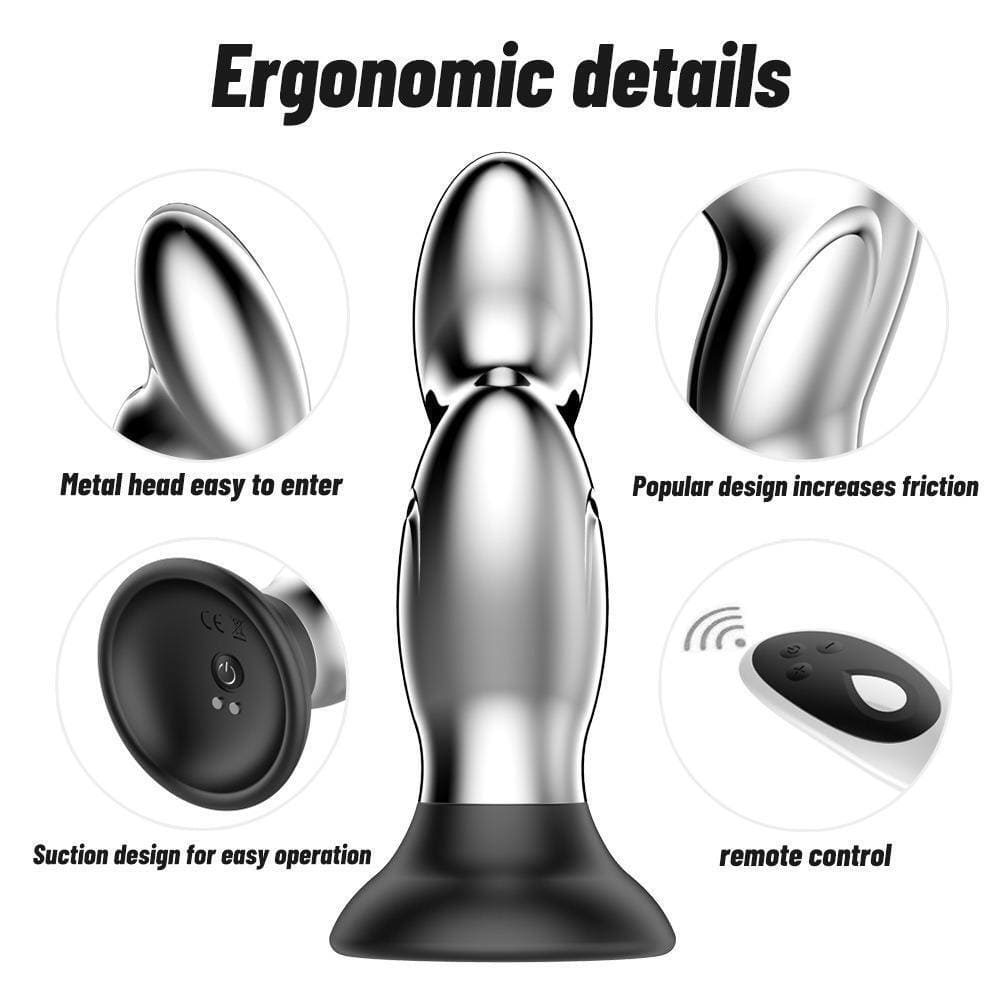 Smooth-Remote-E-Stim-Metal-Prostate-Massager