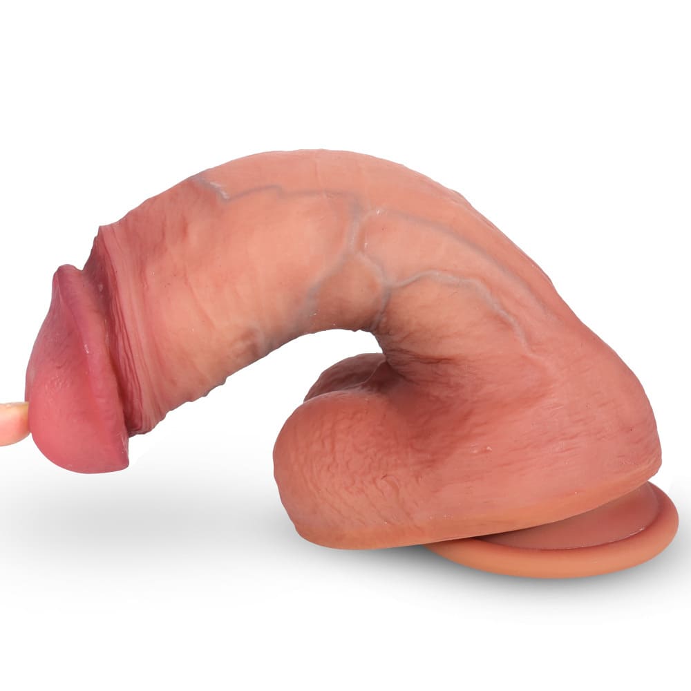 Varko-Silicone-Realistic-Dildo-Curved-Suction-Cup-Dildo