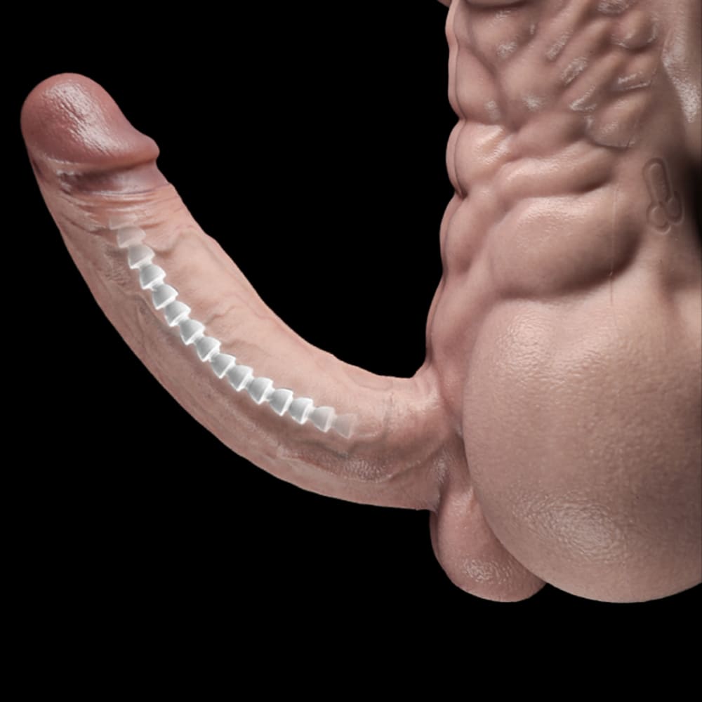 WOLFHOUND-Silicone-Male-Torso-Masturbator-with-Realistic-Dildo