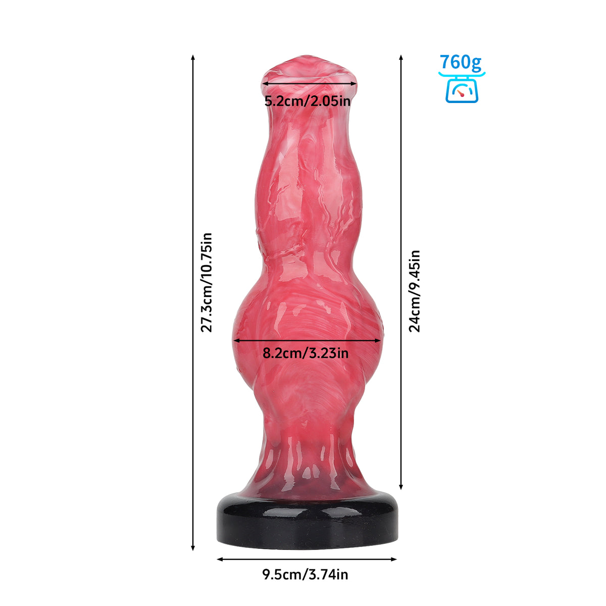 Leanhound –Fantasy Silicone Dildo - Kanis Dildo - Knot Dildo