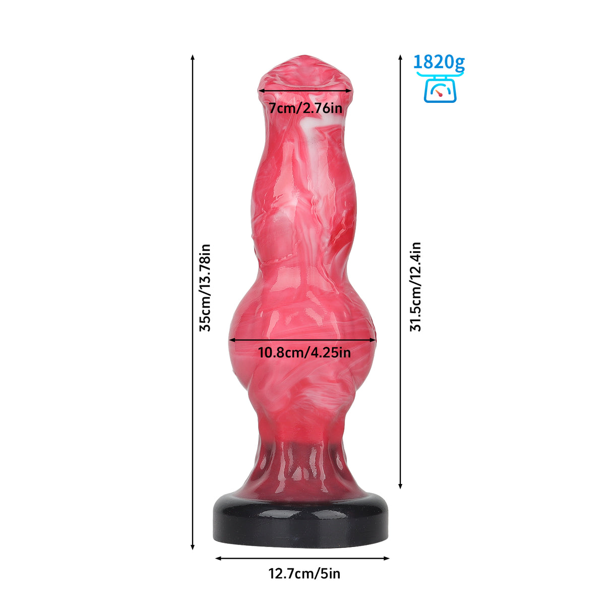 Leanhound –Fantasy Silicone Dildo - Kanis Dildo - Knot Dildo