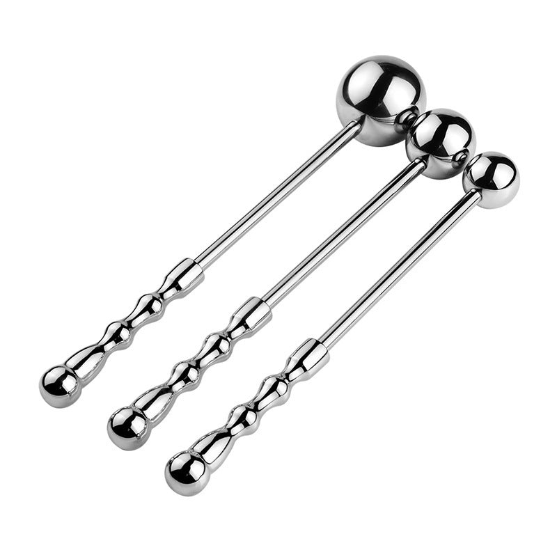 beaded-stainless-steel-dildo-straight-metal-rod
