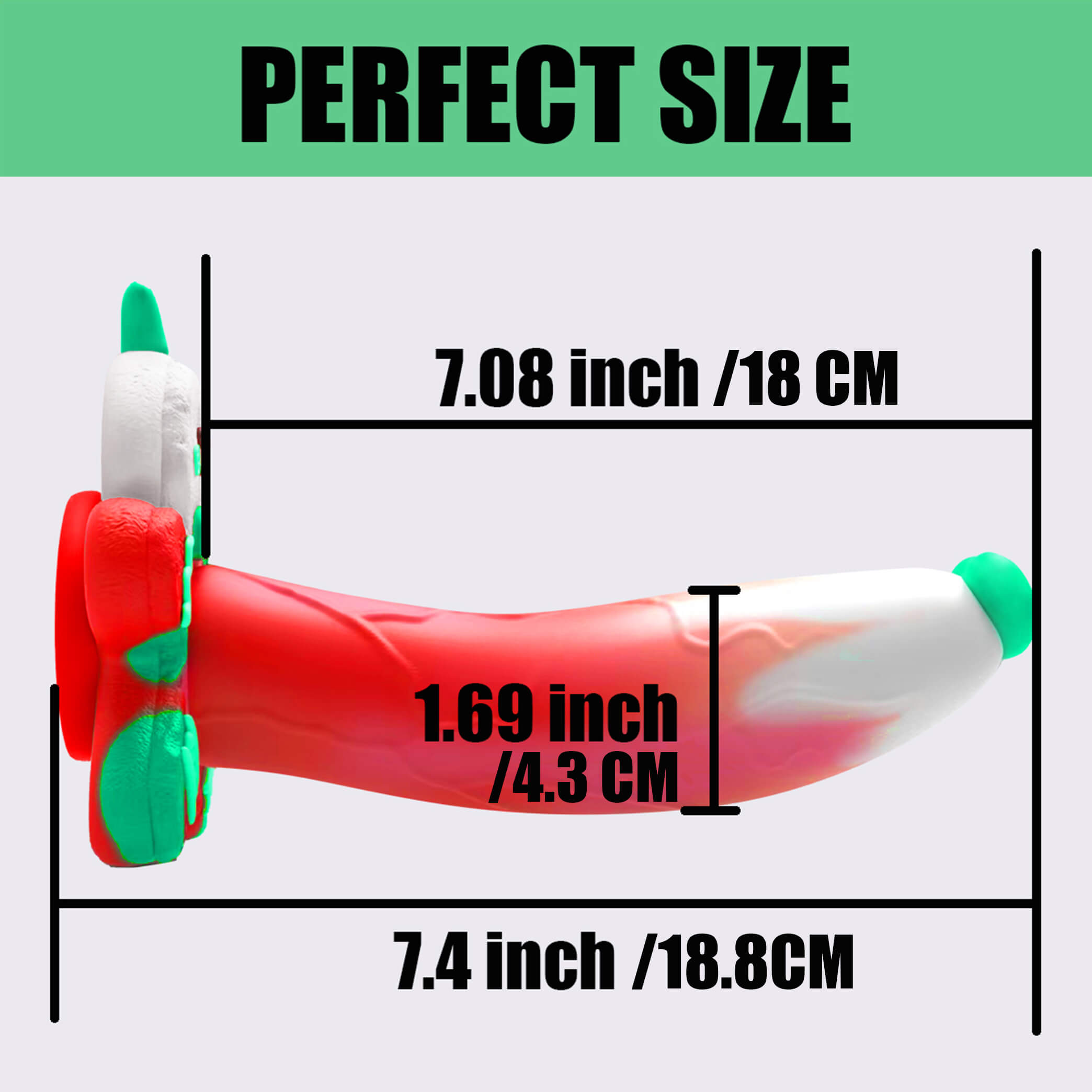 gingerbread-7-inch-christmas-fantasy-dildo-size